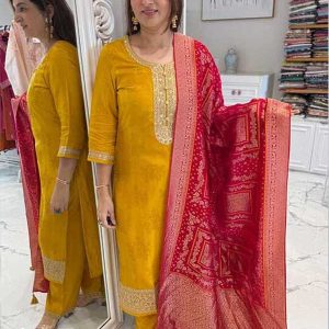 Banarasi Top - Pent & Dupatta Set | Free Cash on Delivery